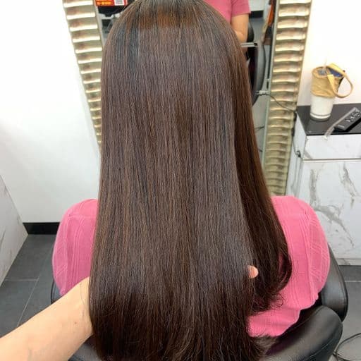 女生中長髮、長瀏海、女生燙髮