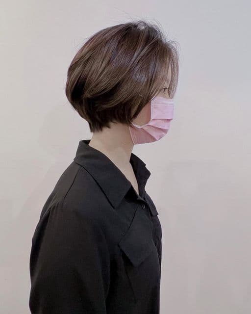 女生短髮、長瀏海、女生染髮