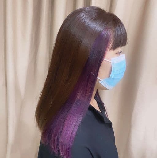 女生長髮、短瀏海、女生染髮