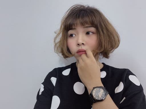 女生短髮、短瀏海、女生染髮