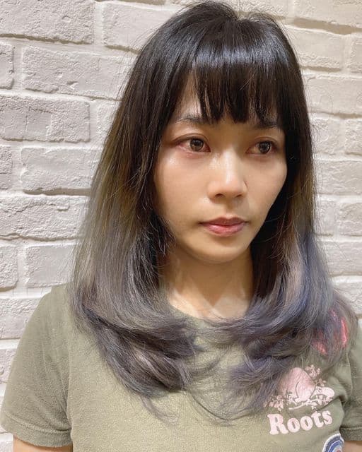 女生長髮、短瀏海、女生燙髮