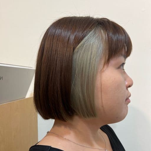 女生短髮、短瀏海、女生染髮