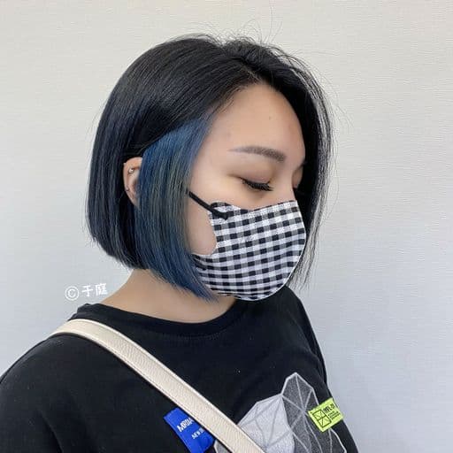 女生短髮、長瀏海、女生染髮