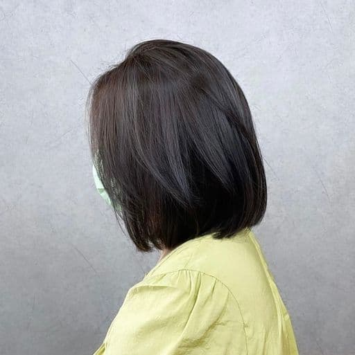 女生中長髮、女生染髮、不用漂髮