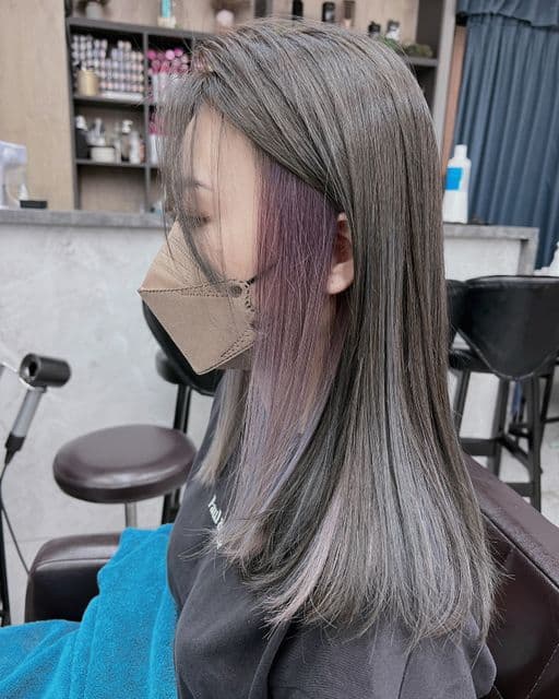 女生長髮、耳圈染、光線染