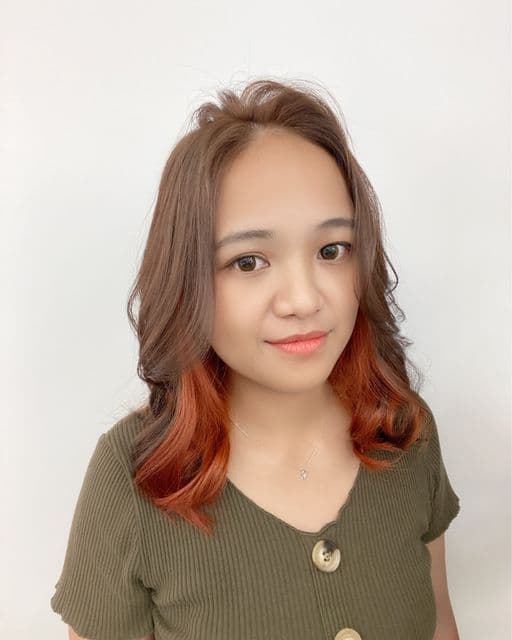 女生中長髮、女生染髮、漂色