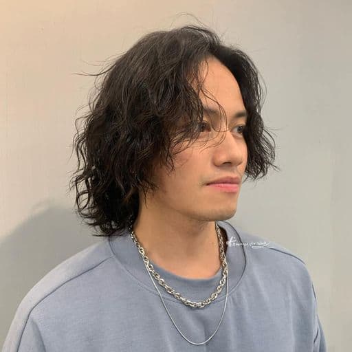 男生中長髮、男生燙髮、溫塑燙