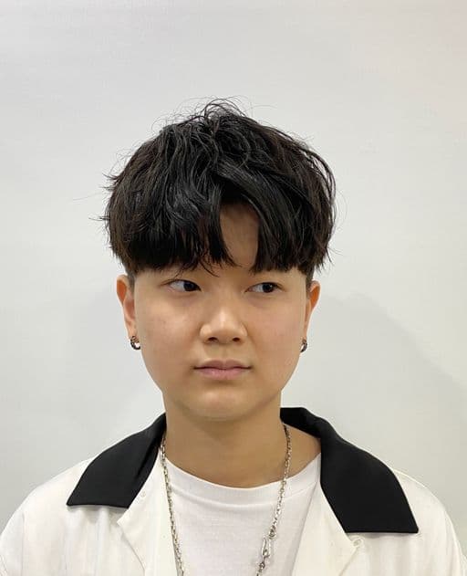 男生短髮、短瀏海、男生燙髮