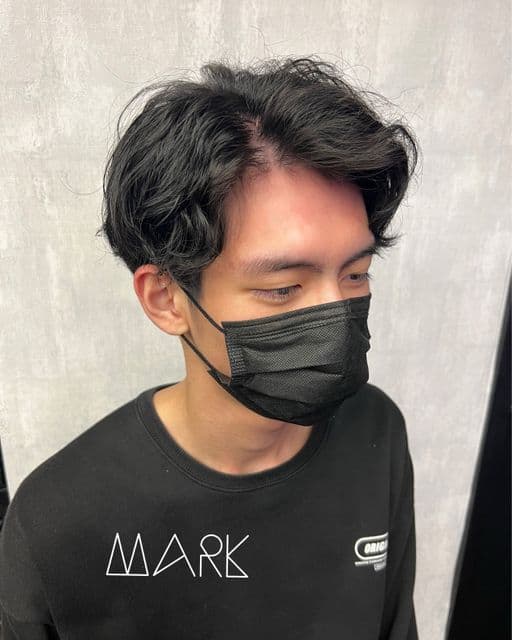 男生短髮、長瀏海、男生燙髮