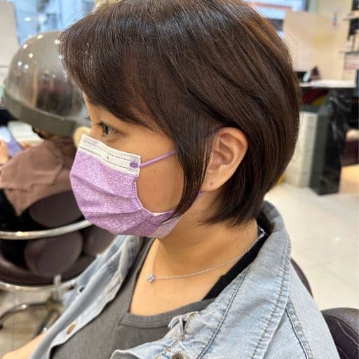女生短髮、長瀏海、女生染髮