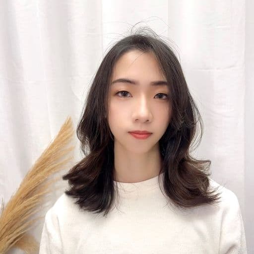 女生中長髮、女生燙髮、溫塑燙