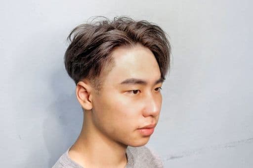 鐵灰色、韓男髮型、男生韓系燙髮