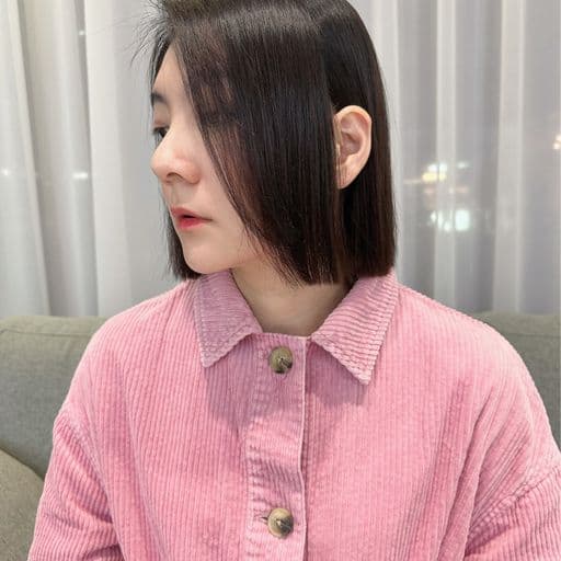 女生短髮、長瀏海、女生燙髮