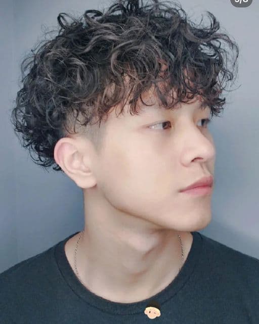 男生短髮、長瀏海、男生燙髮