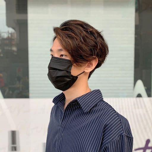男生短髮、長瀏海、男生燙髮