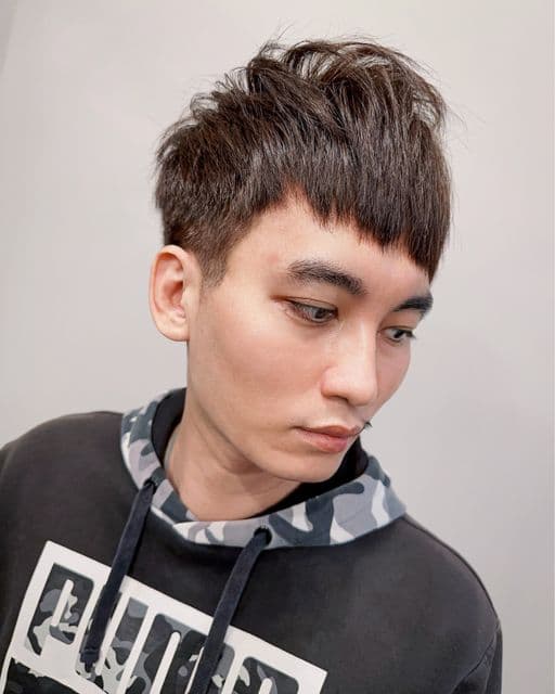 男生短髮、粗硬髮、男士漸層推