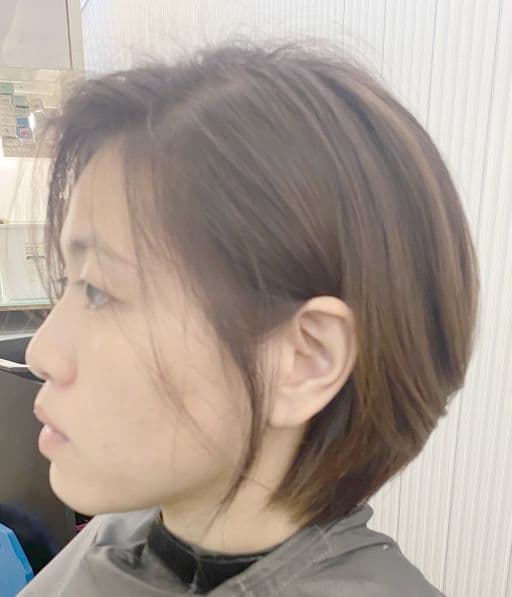 女生短髮、長瀏海、女生染髮