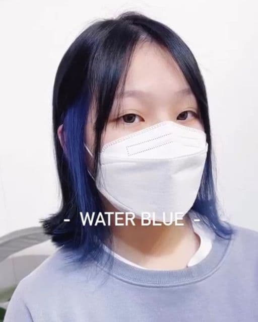 女生中長髮、長瀏海、女生染髮