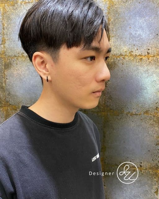 男生短髮、長瀏海、男生燙髮