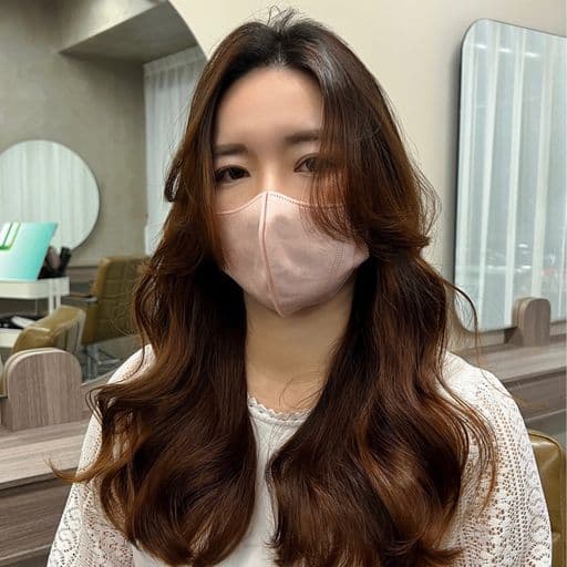 女生長髮、長瀏海、女生燙髮