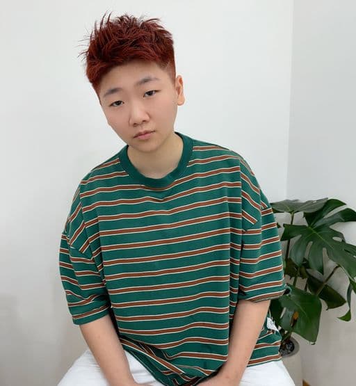 男生短髮、短瀏海、男生染髮