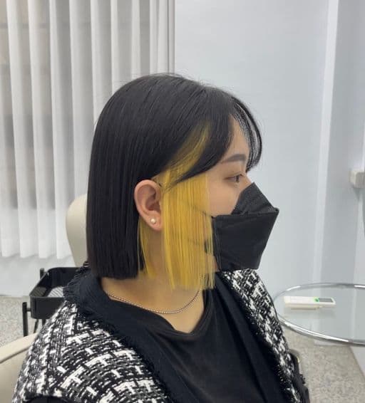 女生短髮、長瀏海、女生染髮