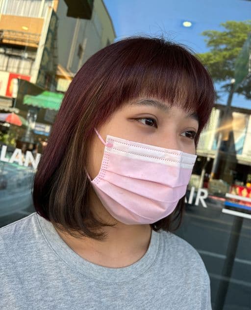 女生短髮、短瀏海、女生染髮