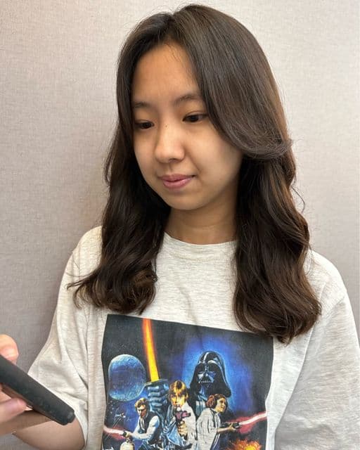 女生長髮、長瀏海、女生燙髮
