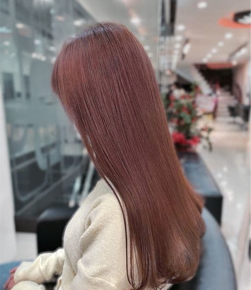女生長髮、短瀏海、女生染髮