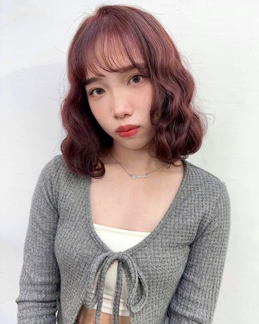 女生中長髮、女生染髮、不用漂髮