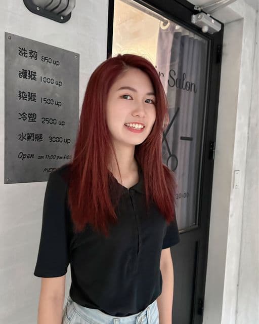 女生長髮、長瀏海、女生染髮