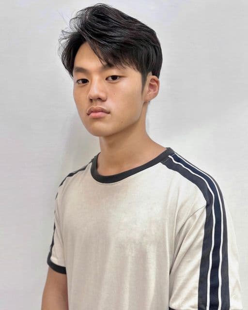 男生短髮、長瀏海、男生紋理剪裁