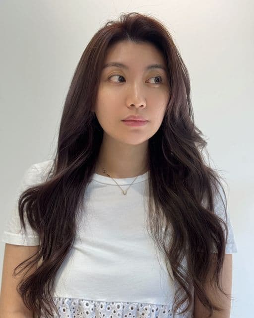 女生長髮、長瀏海、女生染髮