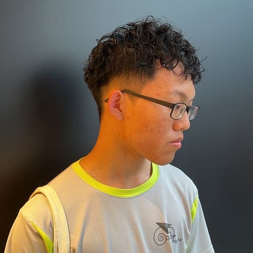 男生短髮、男生燙髮、冷燙