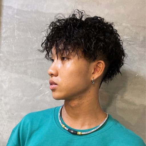 男生短髮、長瀏海、男生燙髮