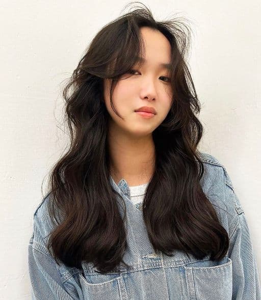 女生長髮、長瀏海、女生燙髮