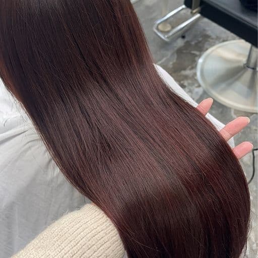 女生中長髮、女生染髮、不用漂髮