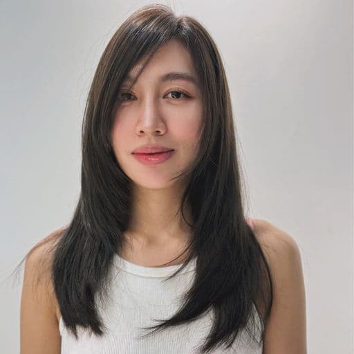 女生長髮、長瀏海、女生染髮