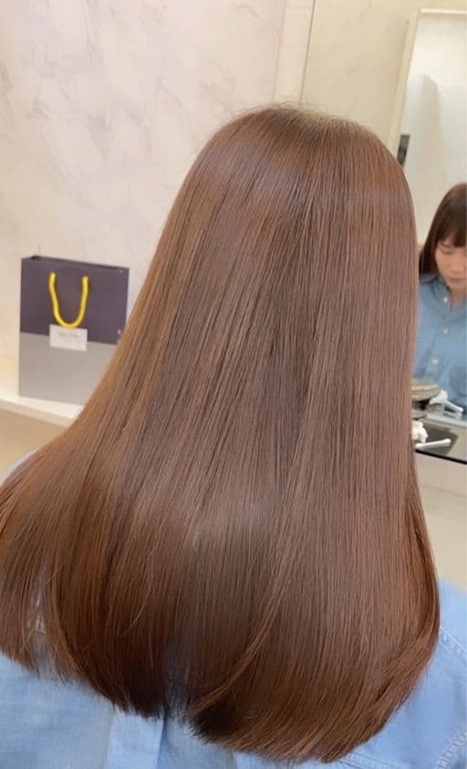 女生長髮、短瀏海、女生染髮