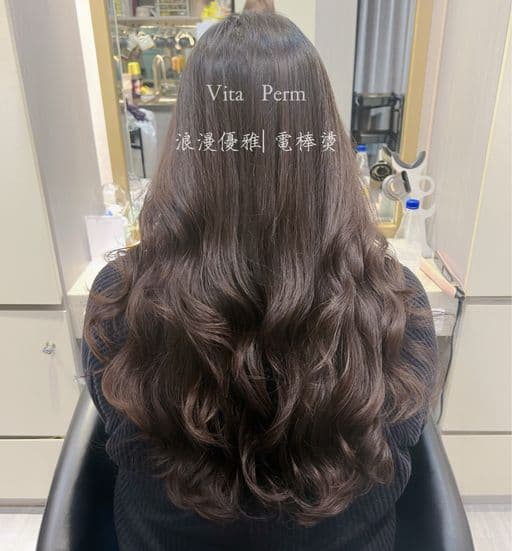 女生長髮、女生燙髮、溫塑燙