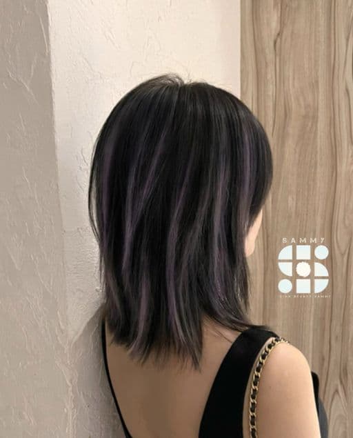 女生中長髮、長瀏海、女生染髮