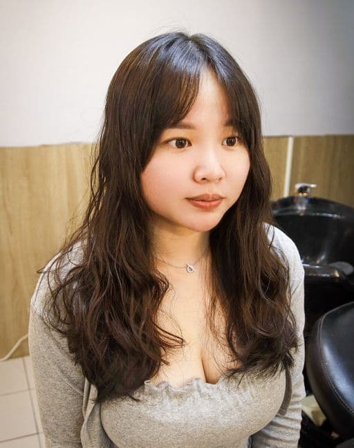 水波紋卷、女生長髮、女生燙髮