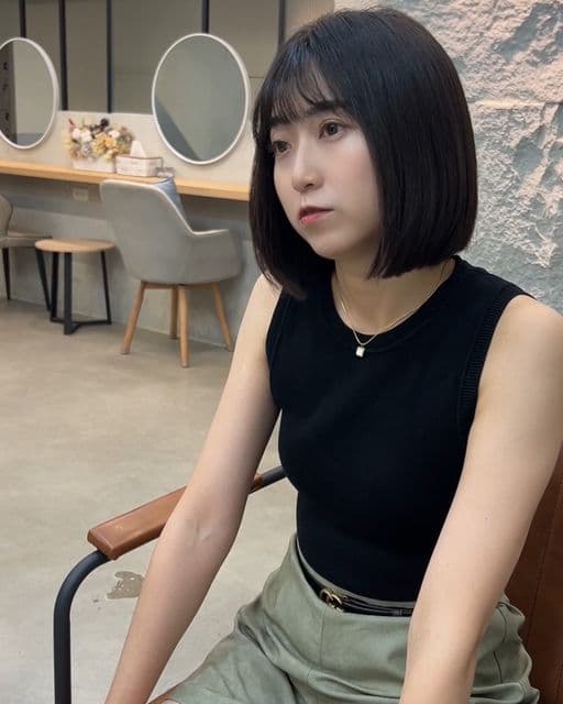 女生中長髮、女生燙髮、燙直