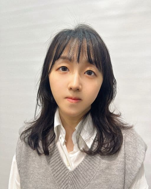 女生長髮、短瀏海、女生染髮