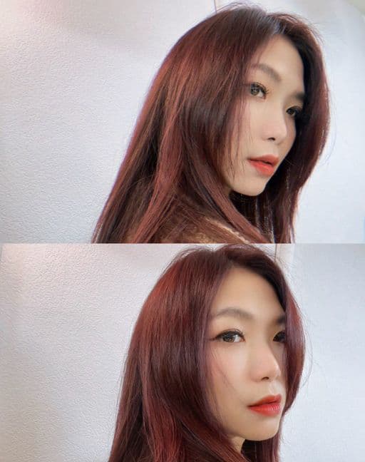 女生染頭髮、女生長髮、不用漂髮