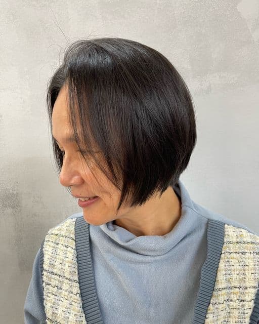 女生短髮、長瀏海、女生燙髮