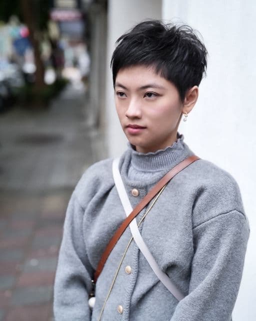 日系短髮、個性感女生短髮、下巴短髮