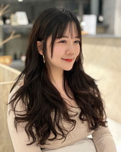 女生長髮、女生燙髮、溫塑燙