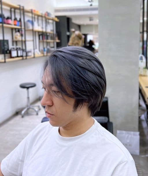 男生短髮、長瀏海、男生染髮