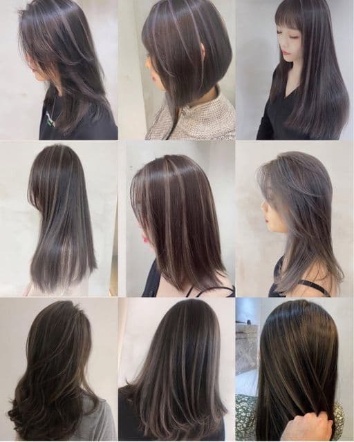 女生長髮、長瀏海、女生染髮